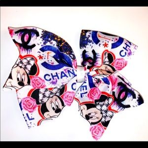 Large Chanel Minnie Mouse Bow ✨FREE SHIPPING ON 5+ BOWS✨